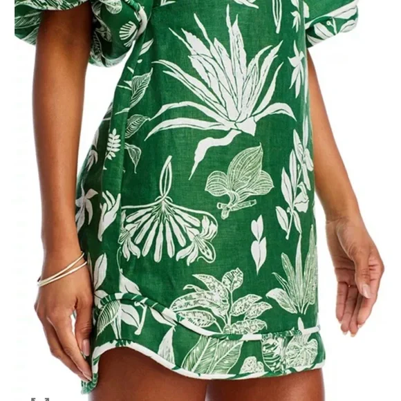 🆕 Farm Rio Forest Soul Linen Mini Dress - Picture 6 of 11